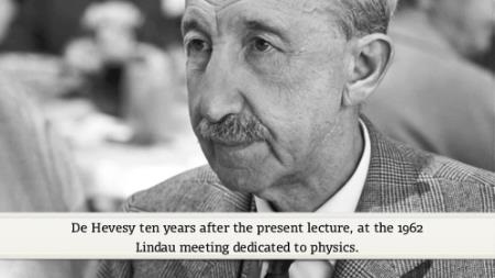 George de Hevesy (1952) - The application of radioactive indicators in the investigation of physiological processes in animals (German presentation)