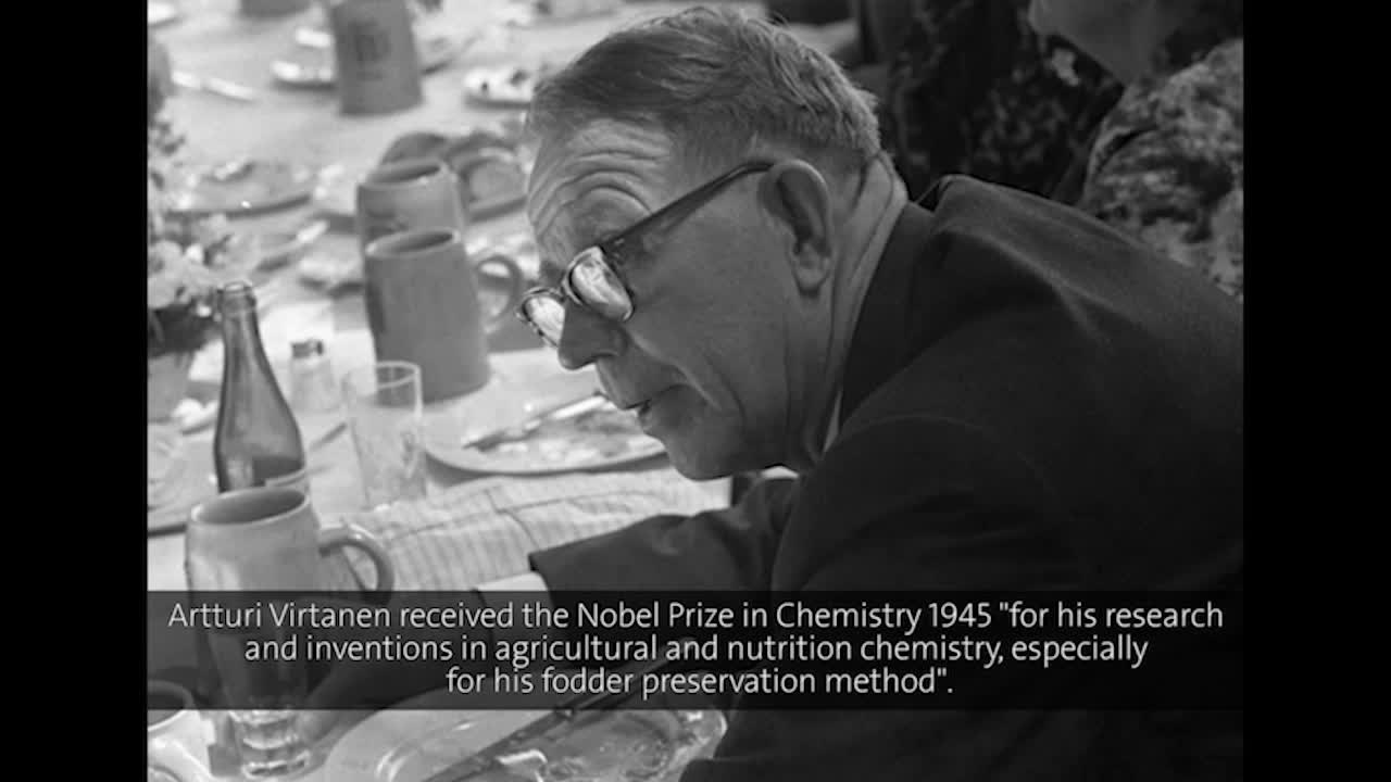 Artturi  Virtanen (1960) - On Biologically Active Substances in Our Crops (German presentation)