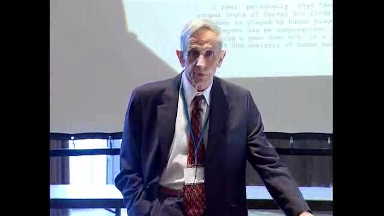 John Nash Jr. (2006) - The Agencies Method and Cooperative Games