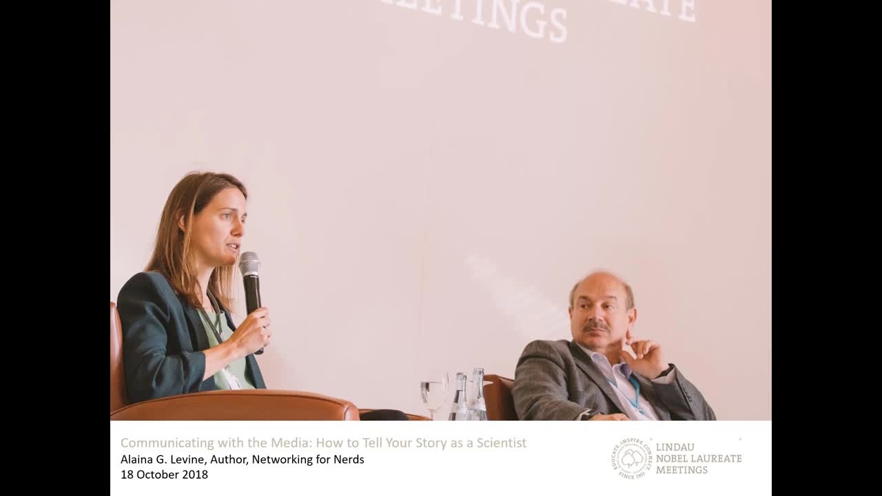 Webinar for Lindau Alumni Hosted by Alaina G. Levine (2018) - Communicating with the Media: Eight Tips on How to Get Press
