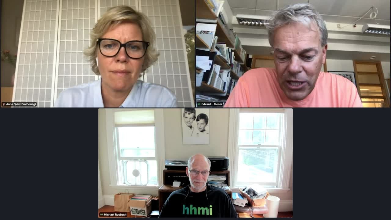 Time and Localization (2021) - Edvard I. Moser, Michael M. Rosbash; Moderator: Anna Sjöström Douagi