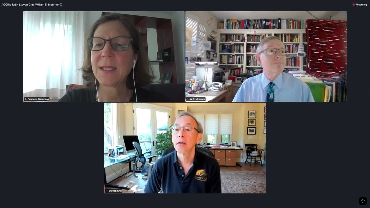 New Methods for Biological Imaging (2021) - Steven Chu, William E. Moerner; Moderator: Susanne Schultz-Hector