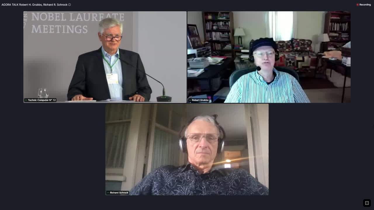 New Chemical Reactions, Catalysis, Green Chemistry  (2021) - Robert H. Grubbs, Richard R. Schrock; Moderator: Wolfgang Lubitz