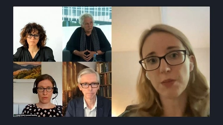 Gene Editing (2021) - Emmanuelle Charpentier, Christiane Nüsslein-Volhard, Alena Buyx, Julia Jansing; Moderator: Adam Smith