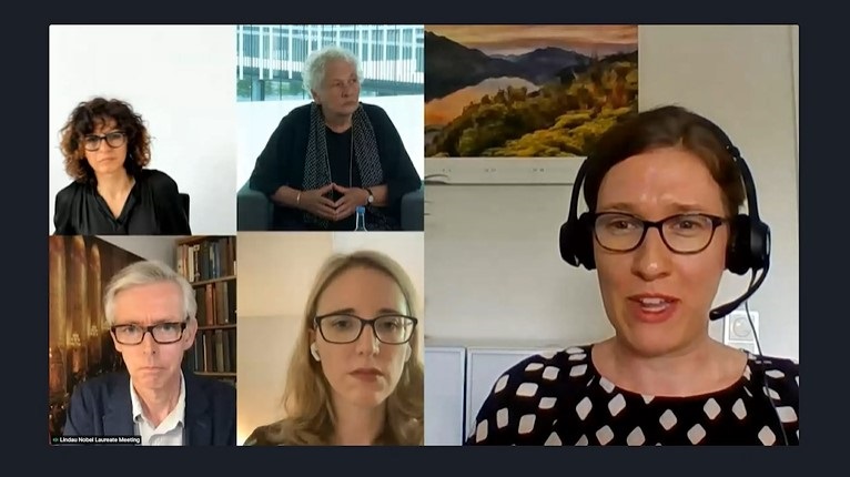 Gene Editing (2021) - Emmanuelle Charpentier, Christiane Nüsslein-Volhard, Alena Buyx, Julia Jansing; Moderator: Adam Smith