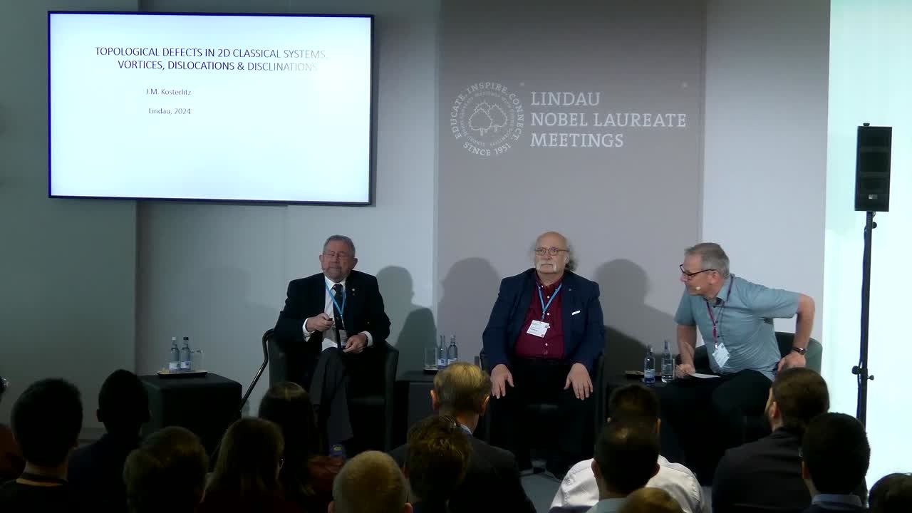 Topology, Matter and Quantum Information (2024) - F. Duncan M. Haldane, J. Michael Kosterlitz; Moderator: Achim Rosch