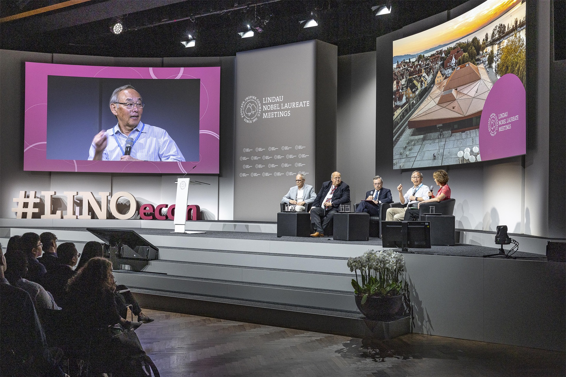 Research and Innovation in a Tripolar World (2025) - Steven Chu, Mario Draghi, Thomas Schafbauer, Jean Tirole; Discussion Lead: Maria Leptin