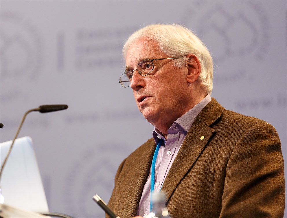 John Walker delivering his lecture. 