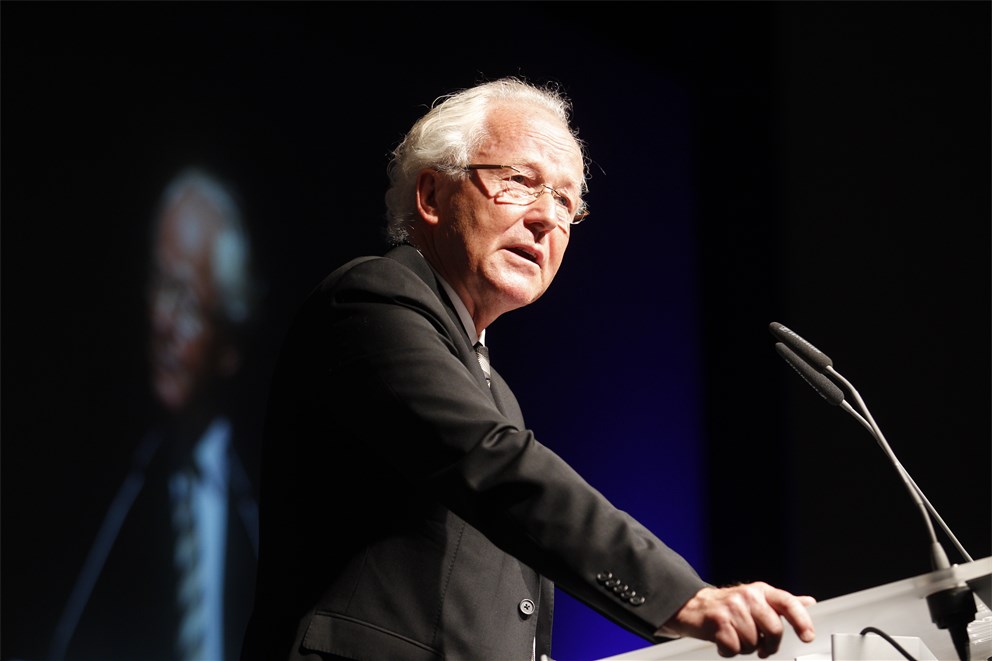 Director of the Lindau Nobel Foundation, Lars Heikensten, at the opening ceremony