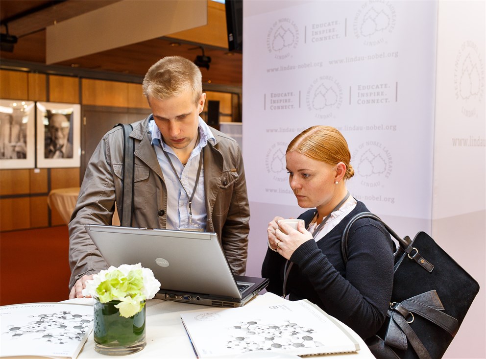 Young researchers arriving in Lindau for the 63rd Nobel Laureate Meeting.