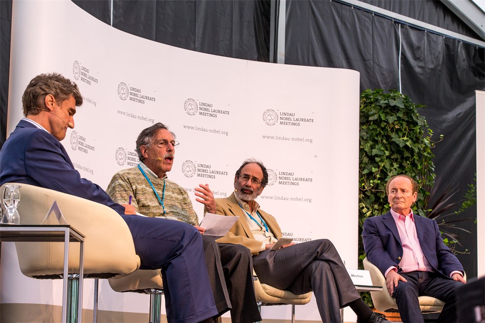 Closing Panel Discussion "How Useful is Economics - How is Economics Useful?" with panelists Diamond, Roth and Merton.