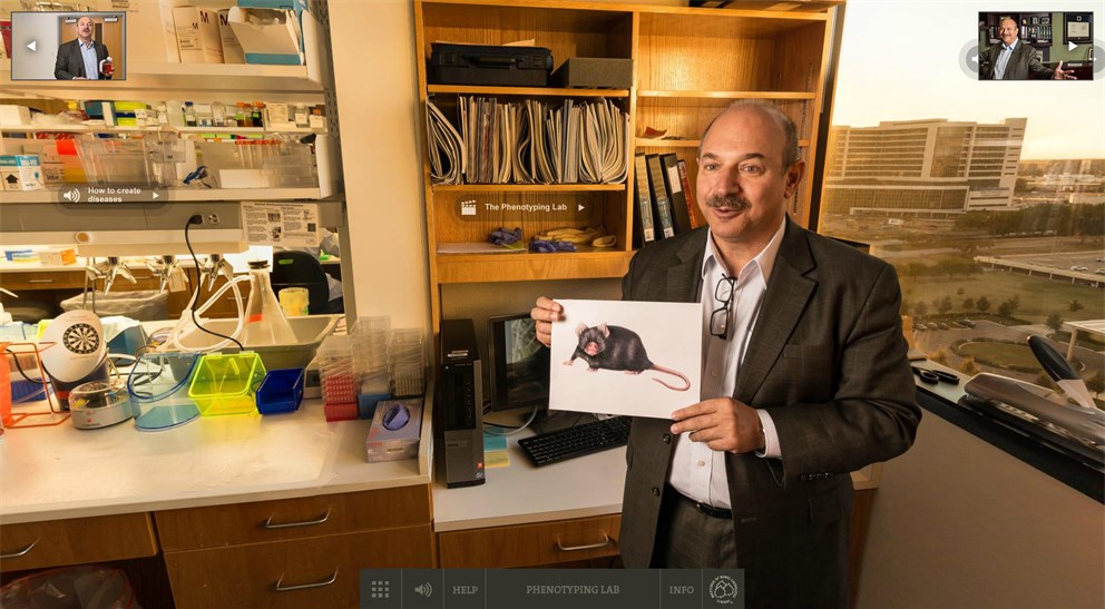 Click on the banner to start Bruce Beutler’s Nobel Lab 360°!