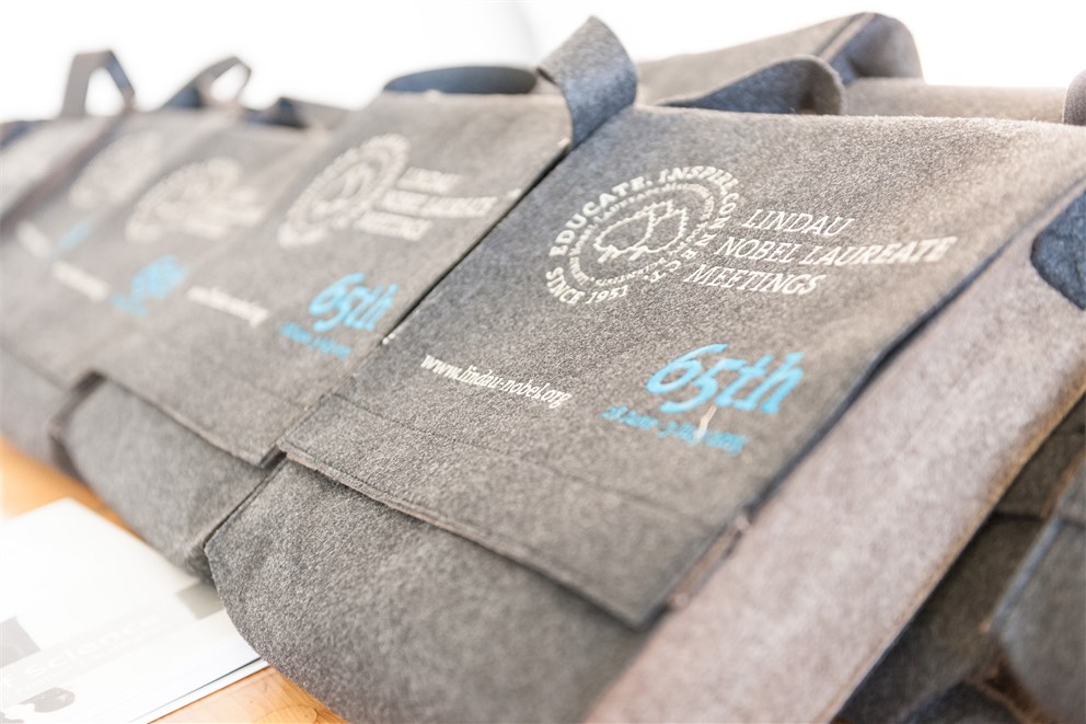 Official bag of the 65th Lindau Nobel Laureate Meeting.