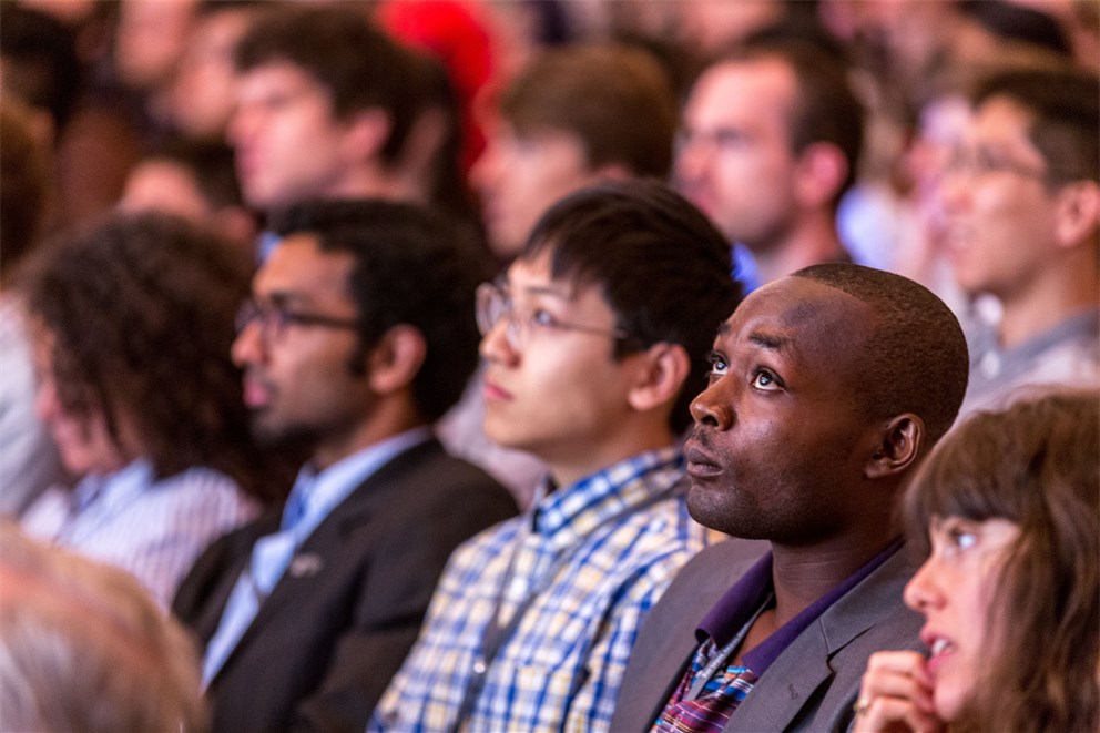 Young scientists attending the 66th Lindau Nobel Laureate Meeting.