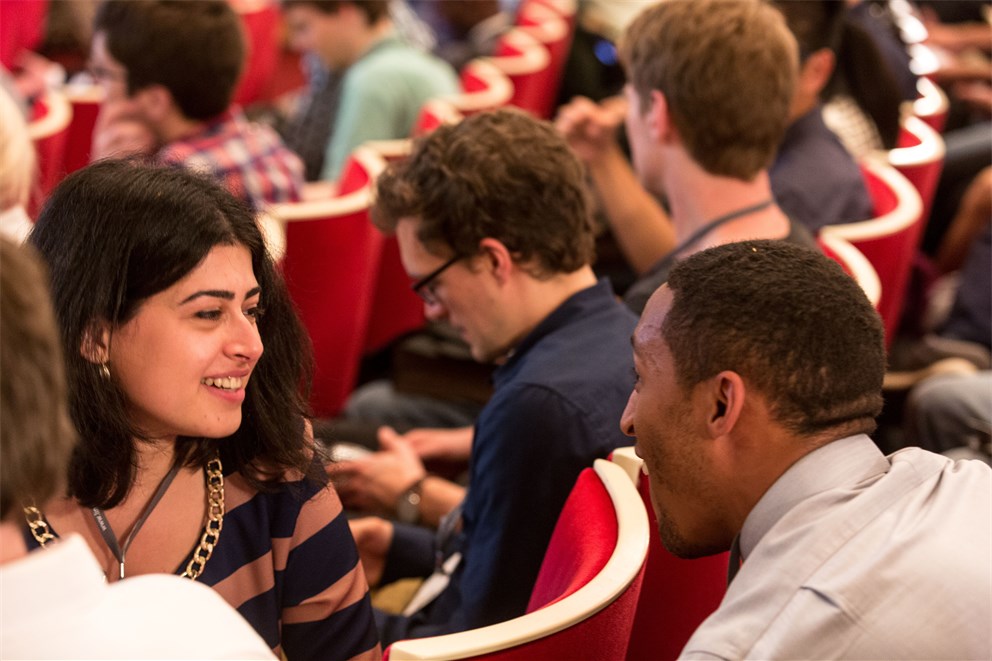 Young scientists at the 66th Lindau Nobel Laureate Meeting.