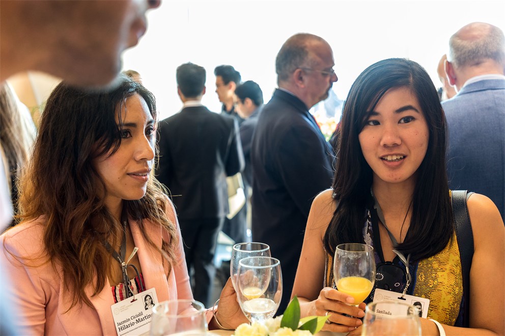 Young scientists taking part in the science breakfast