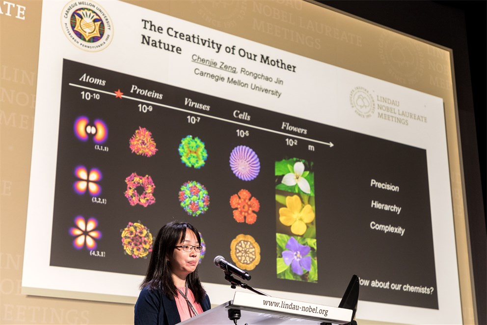 Young Scientists presenting their research at the poster session