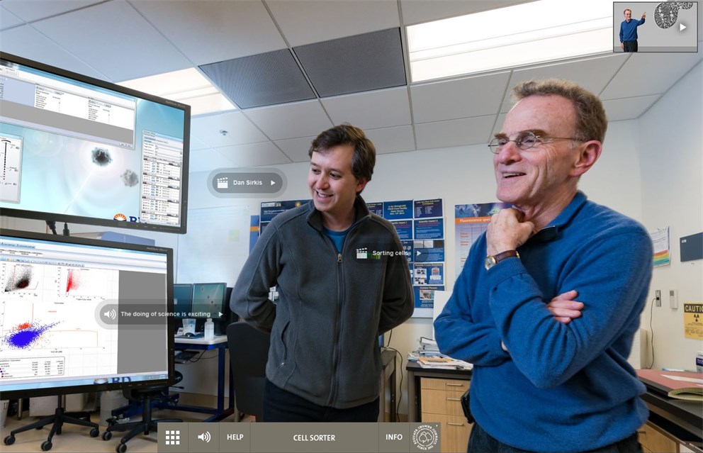 Click on the banner to launch the 360° lab view.