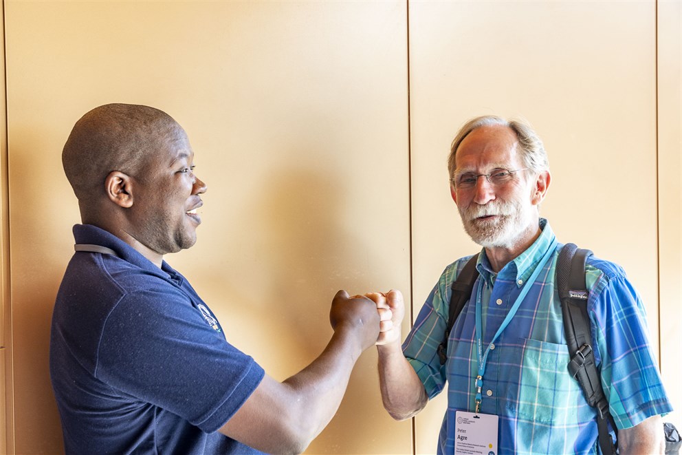 Coffee Break interaction with Peter Agre.