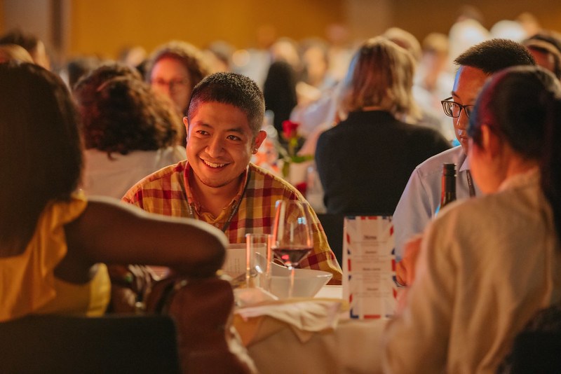 Young scientists at the international get-together.
