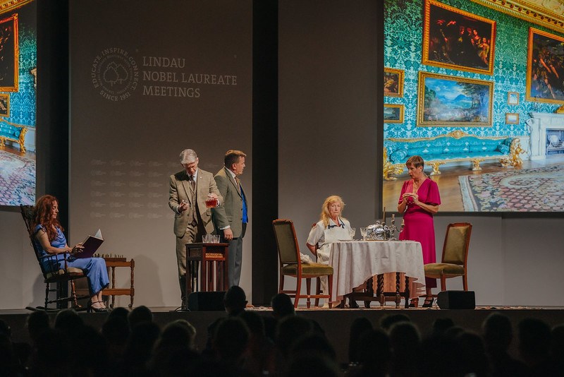 Theatre play at the get-together.