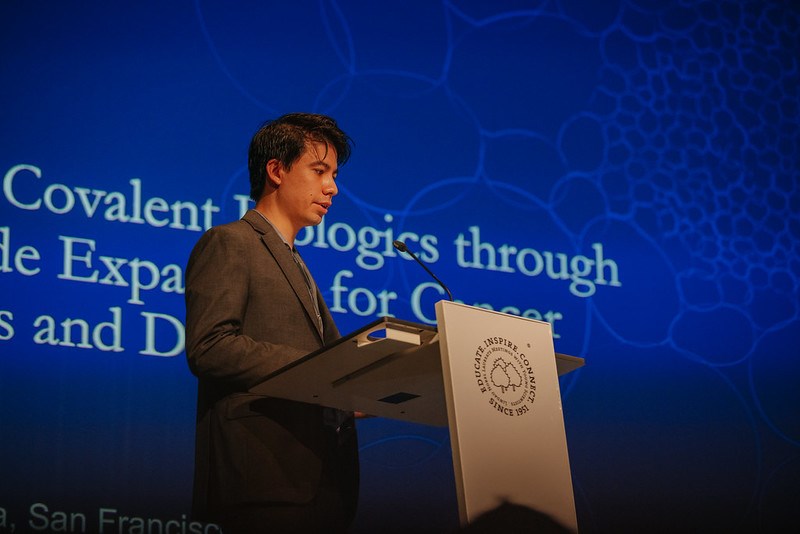 Young scientist presenting his research during Next Gen Science.