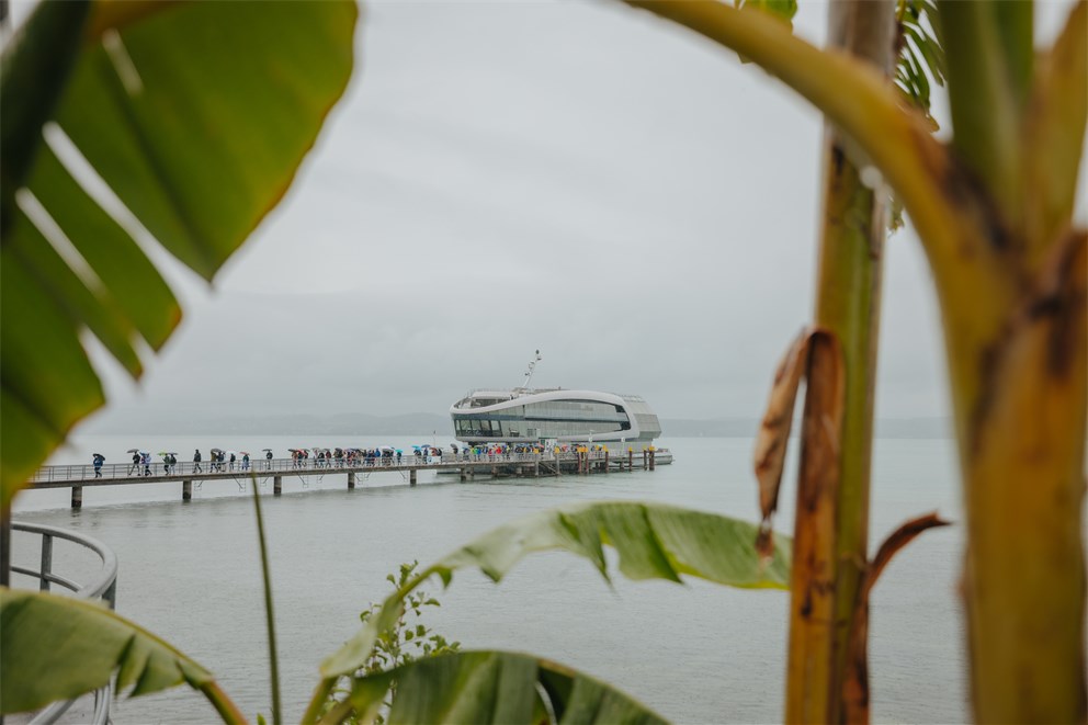Arriving on Mainau Island.