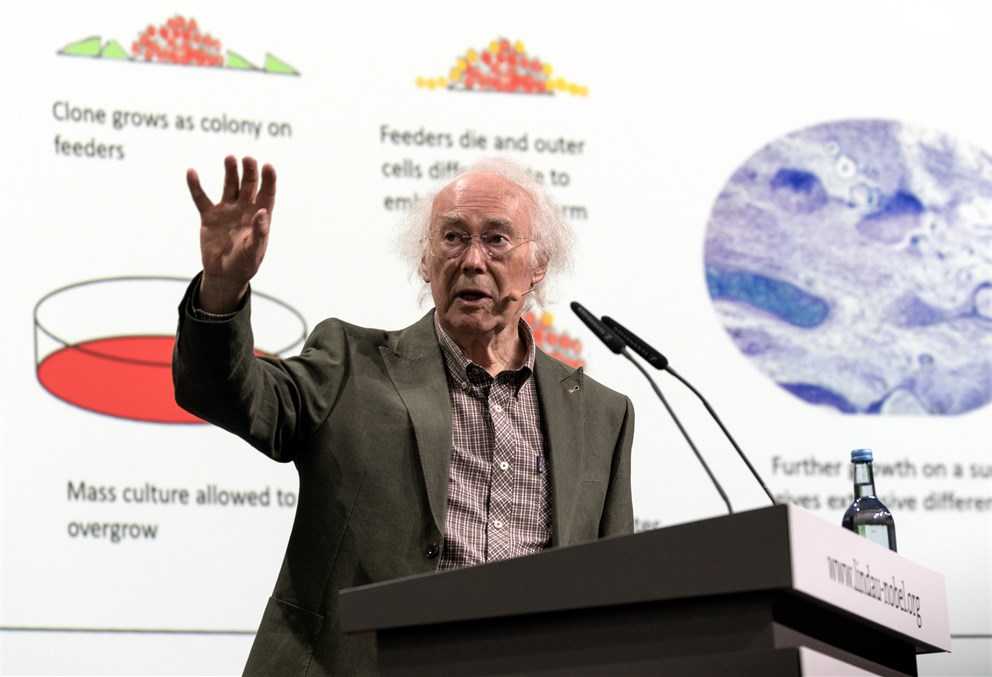 Lecture held by Sir Martin Evans